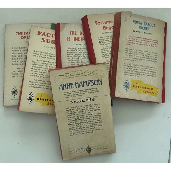 Lot of 17 Vintage Harlequin Romance Books 1970's Red Edge PB Some Under #1000 - Picture 8 of 8